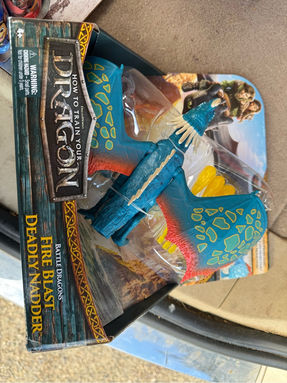 Fire Blast Deadly Nadder Action Figure - Teal/Blue